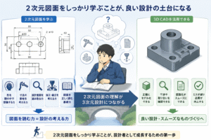 新入社員教育で2次元図面をしっかり覚えさせる意味